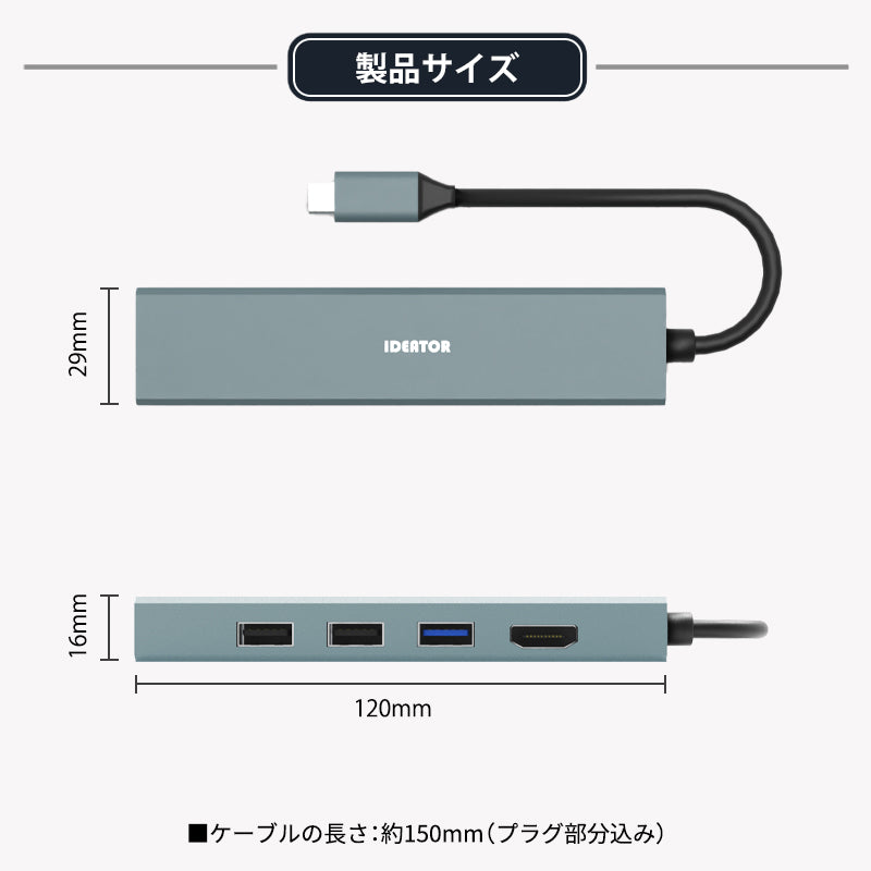 USB Type-C ハブ 6in1 4K HDMI USB3.0 PD100W充電対応 LAN ポート hub 高解像度 USBハブ 変換 USB-C アダプタ 有線LANアダプター スマホ iPhone16 pro max MacBook iPad air Pro Surface Android ノートPC 有線接続 TC618