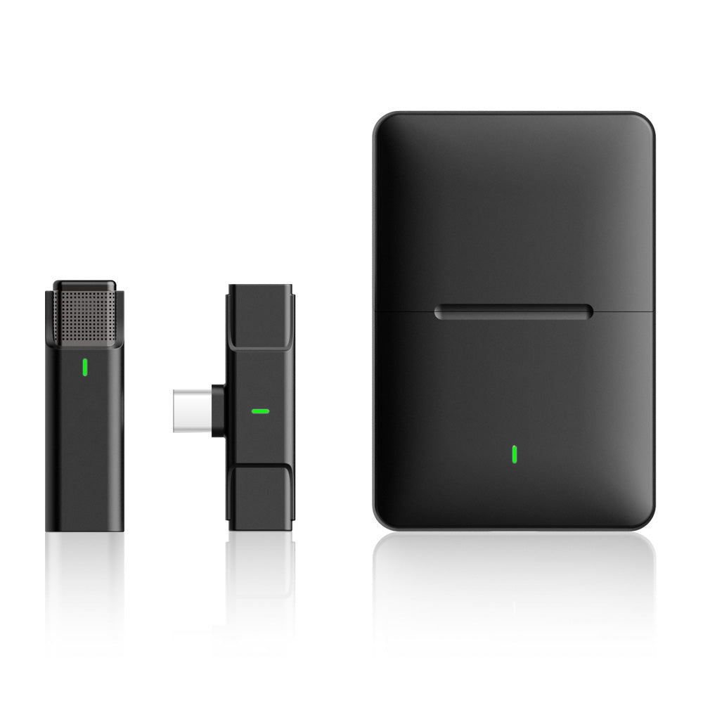 ワイヤレスマイク ピンマイク 1セット 充電ケース ラべリアマイク type-c lightning 3.5mm 無線マイク ライブ配信 動画配信 インタビュー youtuber tiktok 録音 ノイズキャンセリング 低遅延 高音質 スマホ iphone android ipad 小型 軽量 動画 録音 ハンズフリー idep33