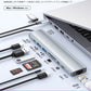 USB Type-C Type-A 変換アダプタ ハブ 両対応 9in2 USB3.0 対応 LAN ポート  hub SD/microSDカードリーダー 3.5mm ドッキングステーション USBハブ 変換 USB-C ケーブル アダプタ スマホ MacBook iPad air Pro Surface Android ノートPC  有線接続