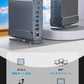 USB C ハブ 15ポート ドッキングステーション 縦置き 横置き 回転スタンド 4K HDMI DP DisplayPort ディスプレイポート LAN USB3.2  PD充電 対応 hub 高解像度 USBハブ 変換 USB-C 3画面同時出力 スマホ 充電 有線LAN SD microSD カードリーダー  MacBook iPad ノートPC