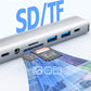 USB Type-C Type-A 変換アダプタ ハブ 両対応 9in2 USB3.0 対応 LAN ポート  hub SD/microSDカードリーダー 3.5mm ドッキングステーション USBハブ 変換 USB-C ケーブル アダプタ スマホ MacBook iPad air Pro Surface Android ノートPC  有線接続