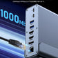 USB C ハブ 15ポート ドッキングステーション 縦置き 横置き 回転スタンド 4K HDMI DP DisplayPort ディスプレイポート LAN USB3.2  PD充電 対応 hub 高解像度 USBハブ 変換 USB-C 3画面同時出力 スマホ 充電 有線LAN SD microSD カードリーダー  MacBook iPad ノートPC