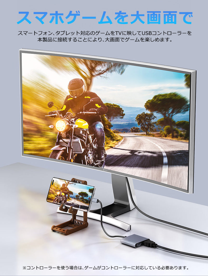 USB C to HDMI 4K x2 変換アダプタ ハブ 4in1 USB3.0 対応 hub 高解像度 タイプC usbから hdmi モニター マルチディスプレイ トリプルディスプレイ PD充電 変換 USB-C ケーブル アダプタ usbハブ スマホ MacBook Pro iphone Android ノートPC
