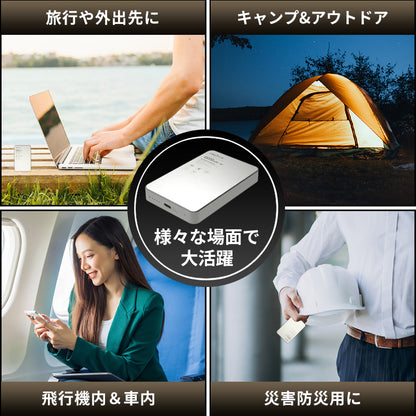 モバイルバッテリー 10000mAh 大容量 小型 軽量 マグネット式 USB-Cポート 急速充電 LED残量表示  ワイヤレス充電器 スマホ充電器 iPhone Android 全機種対応 PSE認証 旅行 出張