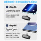 ワイヤレスマイク ピンマイク ラべリアマイク 2個セット 風防付 type-c lightning 無線マイク ライブ配信 動画配信 インタビュー youtuber tiktok 録音 ノイズキャンセリング 低遅延 高音質 スマホ iphone android ipad 小型 軽量 動画 録音 ハンズフリーidap4-2