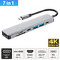7in1 USB Type-C ハブ 4K HDMI USB3.0 PD充電対応 SD/microSD カードリーダー YG2121