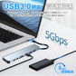 8in1 USB Type-C Type-A 両対応 ハブ SD/microSDカードリーダー USB3.0 対応 BYL-2218tu