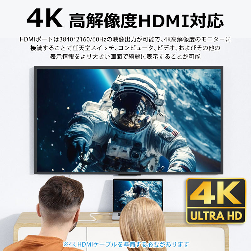 USB C ハブ 8in1 Type-C 透明 Hub USB-C バスパワー 4K HDMI LAN 1000Mb PD充電 100w usb3.0 micro SD カードリーダー MacBook Air ノートPC ipad air pro switch マルチディスプレイ