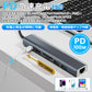 7in1 USB Type-C ハブ 4K HDMI USB3.0 PD対応 RJ45 LAN 1000Mbps 超高速 1Gbps hub SD/microSDカードリーダー BYL-2303