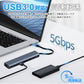 7in1 USB Type-C ハブ 4K HDMI USB3.0 PD対応 RJ45 LAN 1000Mbps 超高速 1Gbps hub SD/microSDカードリーダー BYL-2303