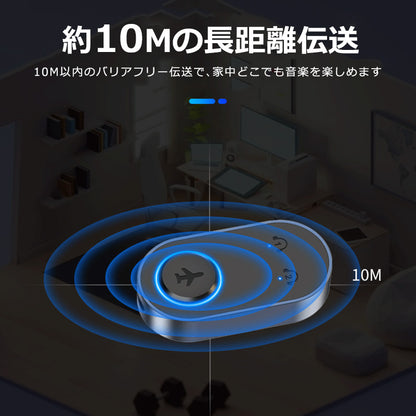 bluetooth オーディオ トランスミッター 3.5mm aux ワイヤレス 送信機 br10p