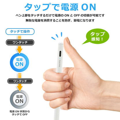 IdeaThink Pencil A5 高感度 iPad用 Type-C 充電 タッチペン スタイラスペンシル 極細