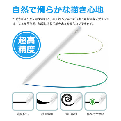 IdeaThink Pencil Pro 超高感度 iPad用 ワイヤレス 磁気 タッチペン スタイラスペンシル 極細