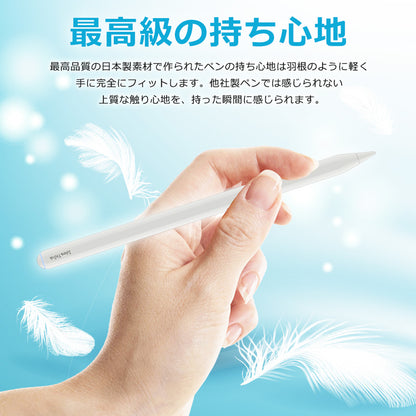 IdeaThink Pencil Pro 超高感度 iPad用 ワイヤレス 磁気 タッチペン スタイラスペンシル 極細